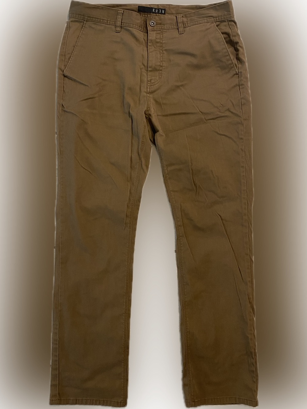 KR3W denim classic, chino pants, color coffee brown, size 34